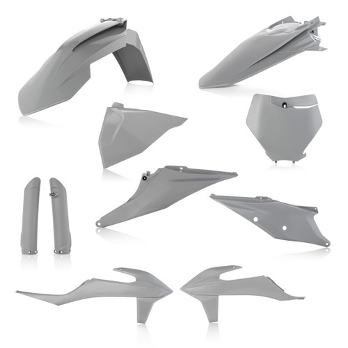 Acerbis 2726490011 Full Plastic Kit Grey