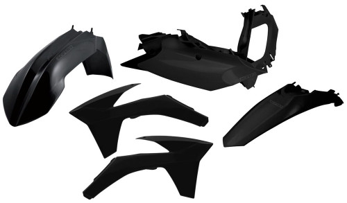 Acerbis Plastic Kit Black 2205470001 Acerbis Plastic Kit Black 2205470001