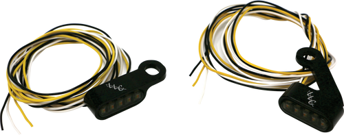 Letric Lighting Co Llc-Mmm-B Switchback Led Turn Signal Black White Run/Amber Turn