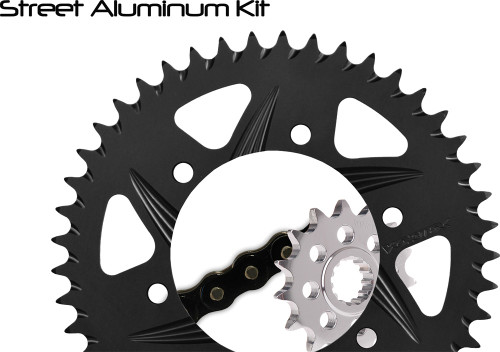 Vortex Ck4237 Sprocket/Chain Kit Stl/Alu 17/39T Blk Rx3 525-110L Blk