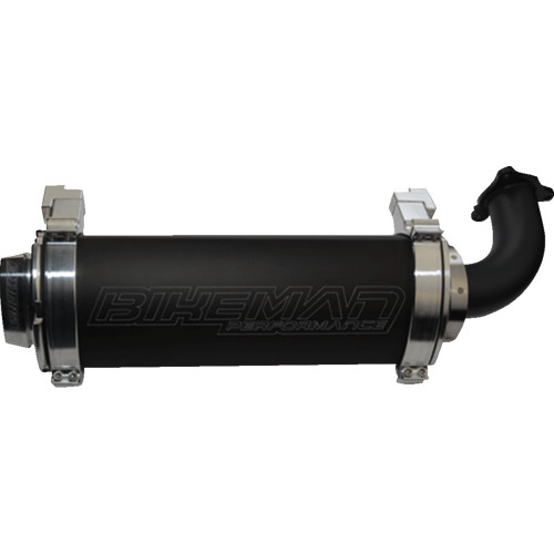 Bikeman Performance Rzr Xp Turbo Muffler - Black 17-318-Sb