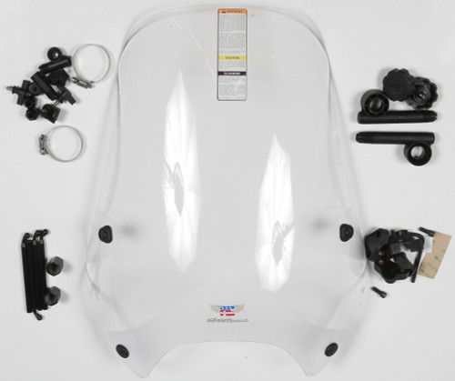 National Cycle N25010 Street Screen 7/8" Clear