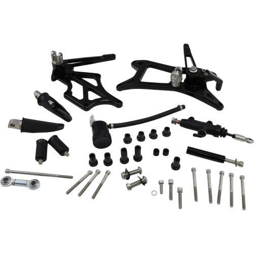 Speed Merchant Mid-Controls - With Pegs - Black - Fl '17-'22 Sm-M8Flmidwp-Bk