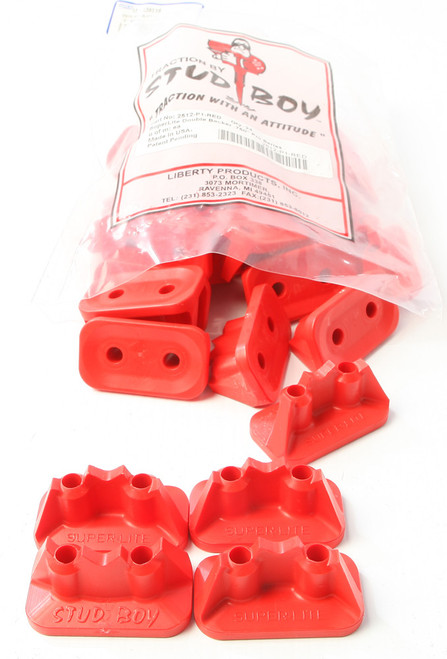 Stud Boy Super-Lite Pro Series Double Backers .75" 24/Pk Red 2512-P1-Red