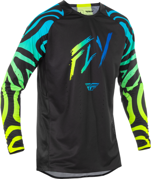 Fly Racing Evolution  Dst Zen Jersey Black/Blue/Hi-Vis 2X 378-1242X
