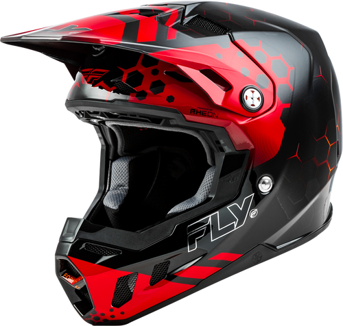 Fly Racing 73-4331Xs Formula Cc Tektonic Helmet Black/Red/Orange Xs