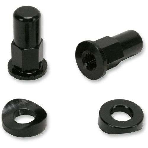 No Toil Ntrk-005 Rim Lock Nut/Spacer Kt Bk