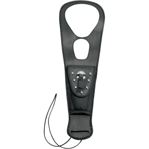 Mustang Pouch Tank Bib - Studded - Black - Honda 93321