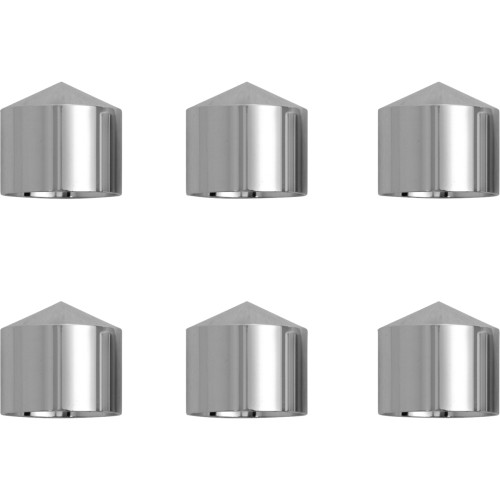 Ciro Caps - Rocker Box/Bolt - Peaked - Chrome 70007 Ciro Caps - Rocker Box/Bolt - Peaked - Chrome 70007