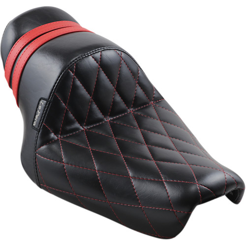 Le Pera Stubs Spoiler Seat - Diamond - Black W/ Red Stripes - Xl '04-'23 Lk-416Dmred Le Pera Stubs Spoiler Seat - Diamond - Black W/ Red Stripes - Xl '04-'23 Lk-416Dmred