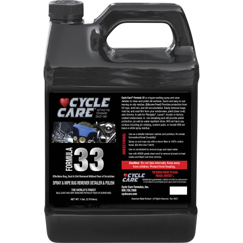Cycle Care Formulas Formula 33 Detailer & Bug Remover - 1 U.S. Gal. 33128