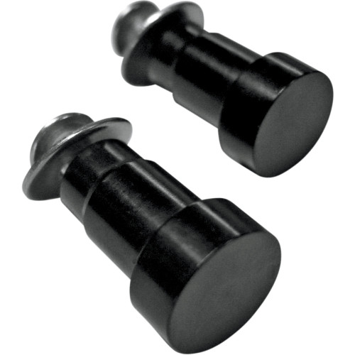 Joker Machine Hole Plugs - Mirror - Handlebar End - Flush-Mounted - Black - Pair - Triumph 09-031 Joker Machine Hole Plugs - Mirror - Handlebar End - Flush-Mounted - Black - Pair - Triumph 09-031