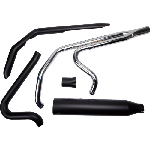 Khrome Werks 2-Into-1 Outlaw Exhaust System - Black 200785 Khrome Werks 2-Into-1 Outlaw Exhaust System - Black 200785