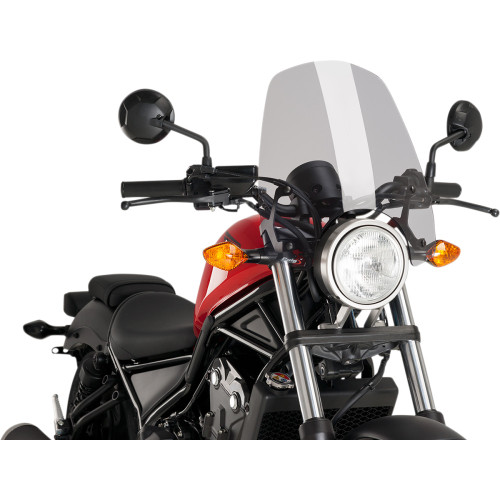 Puig Hi-Tech Parts New Generation Windscreen - 16-1/2" - Smoke - Rebel 500 9462H Puig Hi-Tech Parts New Generation Windscreen - 16-1/2" - Smoke - Rebel 500 9462H