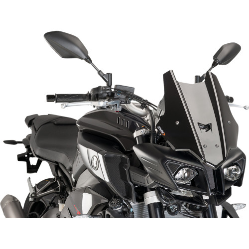 Puig Hi-Tech Parts New Generation Windscreen - 14-1/4" - Black - Mt10 8917N Puig Hi-Tech Parts New Generation Windscreen - 14-1/4" - Black - Mt10 8917N