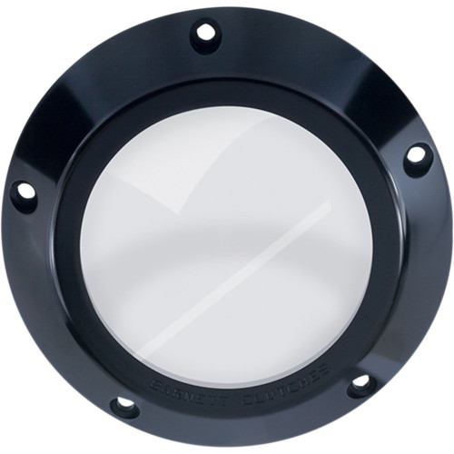 Barnett Derby Cover - Black/Clear - '99-'06 Big Twin 343-30-44006 Barnett Derby Cover - Black/Clear - '99-'06 Big Twin 343-30-44006