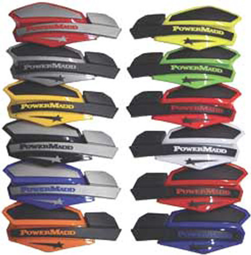 Powermadd Star Series Handguards (Blue/White) 34221 Powermadd Star Series Handguards (Blue/White) 34221