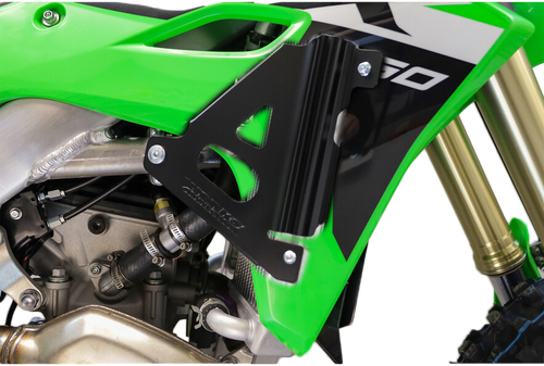 Works Radiator Braces Black Kaw 18-B301