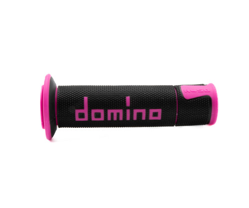 Domino Racing A45041C4340B7-0 A450 Road Racing Grips Black/Fuchsia Pair