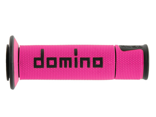 Domino Racing A45041C4043B7-0 A450 Road Racing Grips Fuchsia/Black Pair