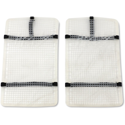 Moose Racing Mud Radiator Cover - White - Honda Hprmudcrf45016M