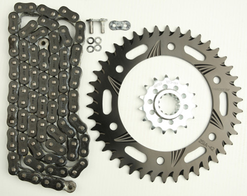 Vortex Ck6328 Sprocket/Chain Kit Stl/Alu 15/42T Blk Rx3 520-106L Blk