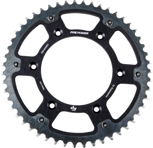 Fire Power Fph-8000-51-Blk Rear Sprocket Hybrid 51T Blk/Sil