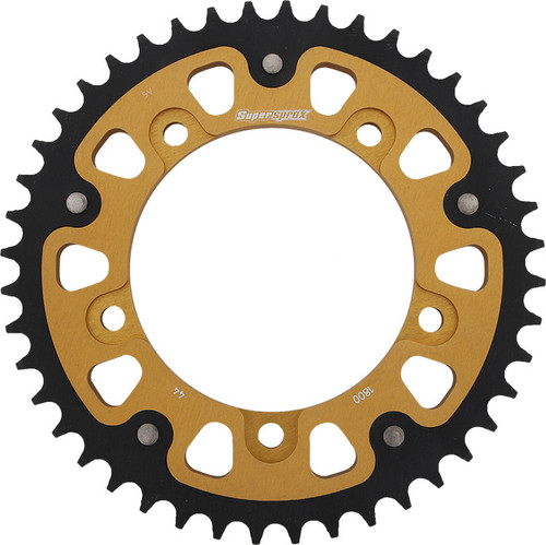 Supersprox Rst-1800-44-Gld Rear Stealth Sprocket Alu/Stl 44T-530 Gld Tri