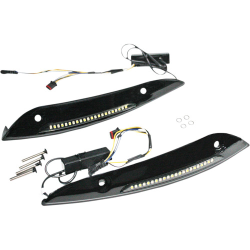 Custom Dynamics Windshield Trim - Sequential Turn Signal - Black Cd-Rg-Swt-Aw2-B Custom Dynamics Windshield Trim - Sequential Turn Signal - Black Cd-Rg-Swt-Aw2-B