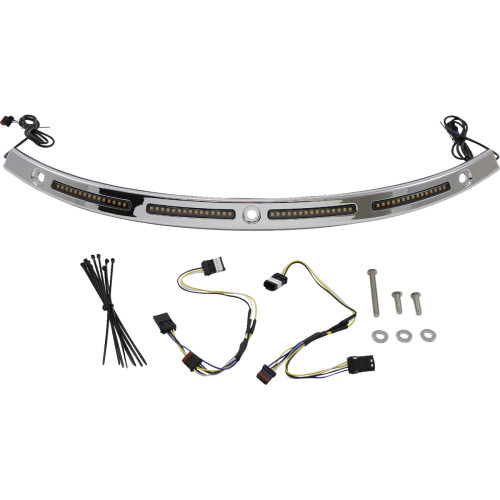 Custom Dynamics Windshield Trim - Sequential Turn Signals - Chrome Cd-Wt2-Seq-14-C Custom Dynamics Windshield Trim - Sequential Turn Signals - Chrome Cd-Wt2-Seq-14-C