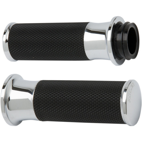 Arlen Ness Grips - Smoothie - Cable - Chrome 07-320
