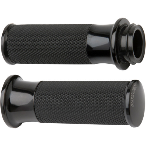 Arlen Ness Grips - Smoothie - Tbw - Black 07-323 Arlen Ness Grips - Smoothie - Tbw - Black 07-323