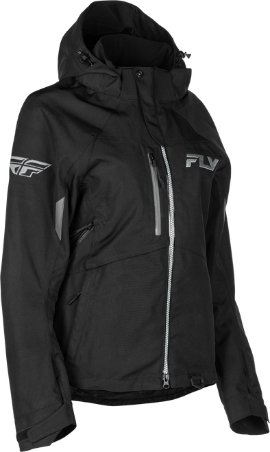 Fly Racing 470-52104X Women'S Carbon Jacket Black/Grey 4X