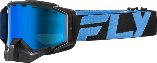Fly Racing 37-50385 Zone Snow Goggle Blk/Blu W/Sky Blue Mir/Blue Lens