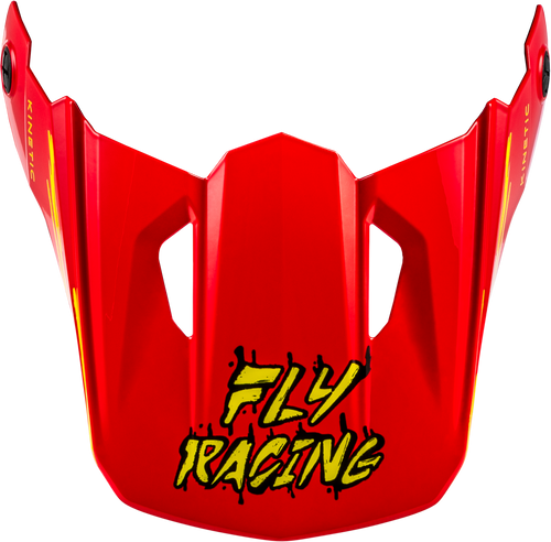 Fly Racing Yth Kinetic Surge Helmet Visor Black/Red/Yellow Ys-Yl 73-8726Vy