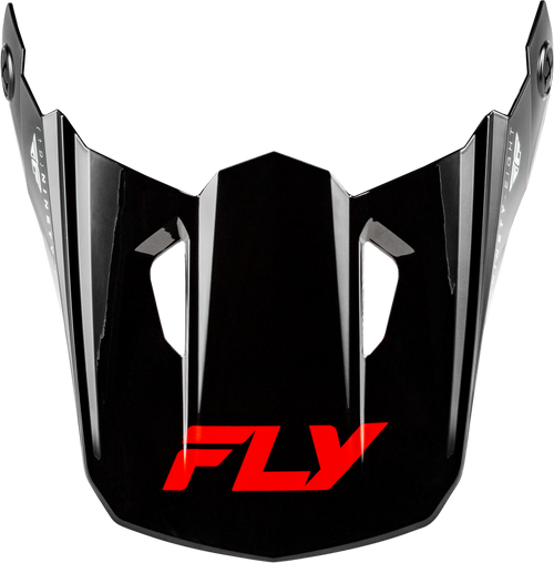 Fly Racing Kinetic Verdict Helmet Visor Black/Red/White Xl/2X 73-8721Vx