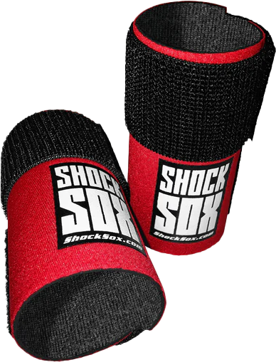 Shock Sox 802107 Shock Sox 4"U Red Upside Down Forks