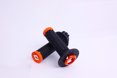 Odi Nomad Lock-On Off-Road Grip W/D30 Black/Orange/Orange H36Ndbo