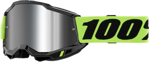 100% 50025-00012 Accuri 2 Junior Goggle N. Yllw Mirror Silver Lens