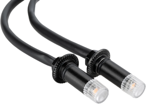 Puig Tab Turn Signals Black W/Clear Lens 21749N