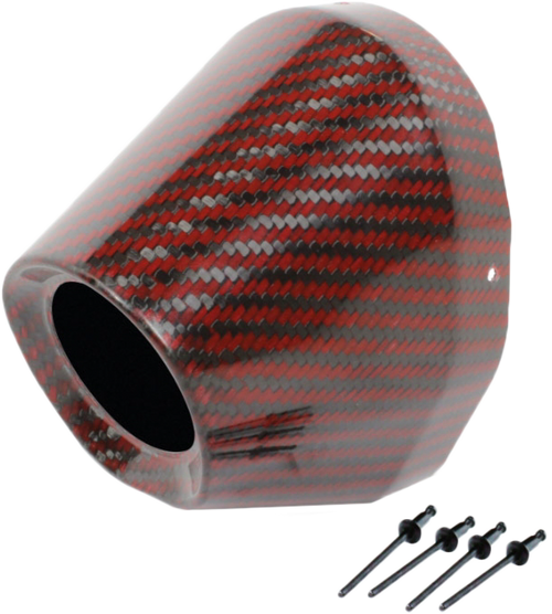 Pro Circuit Pc4022-0010 Carbon End Cap Red 1 3/4" I.D.