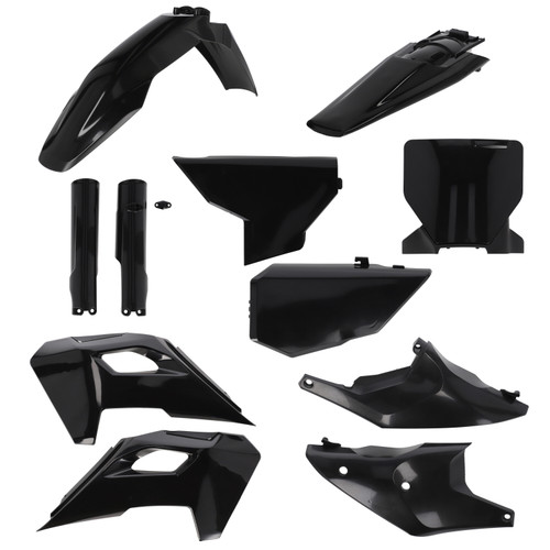 Acerbis 2986610001 Plastic Kit- Full Hus Black