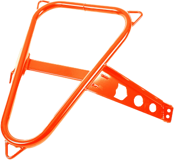 Pro Armor Spare Tire Mount Orange Rust Metallic Pol P141U300Orm