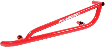 Pro Armor Tube Rock Sliders Red Pol P141220Rd-293
