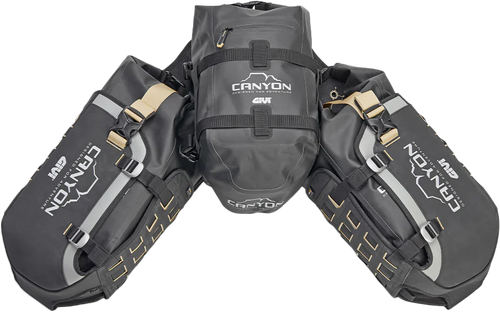 Givi Grt721B Canyon Adv Modular Base W/Bags Two 16L Ea One 12L