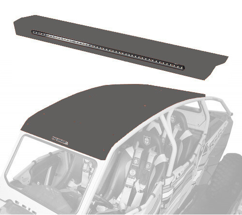 Pro Armor Asylum Rear Wing W/ Lightbar Stealth Grey P144R123Sg