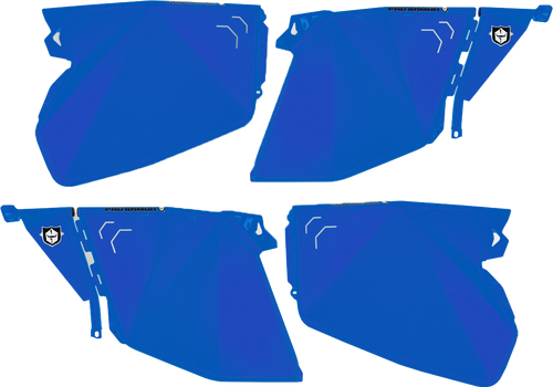 Pro Armor Traditional Half Doors Blue Pol P144D000Pb
