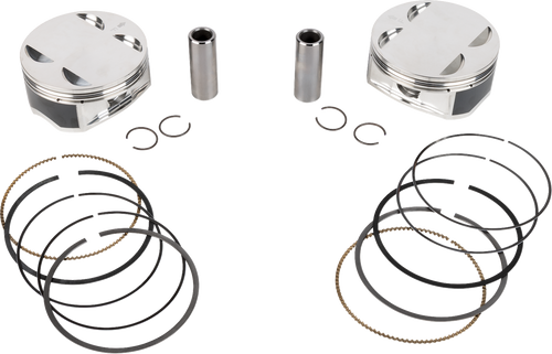 Je Pistons Piston Kit Hd M8 108 4.075 Bore 4.500 Stroke 11.5:1 398733