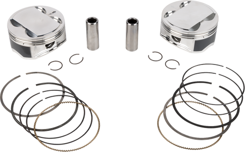 Je Pistons Piston Kit Hd M8 114 4.250 Bore 4.375 Stroke 12:1 398757