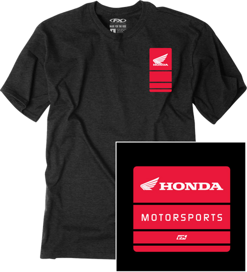 Factory Effex Tee Honda Phase Black Lg 29-87334